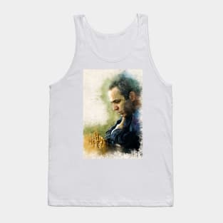 Garry Kasparov ✪ The Legend ✪  Aesthetic Watercolor Portrait of a chess master Tank Top